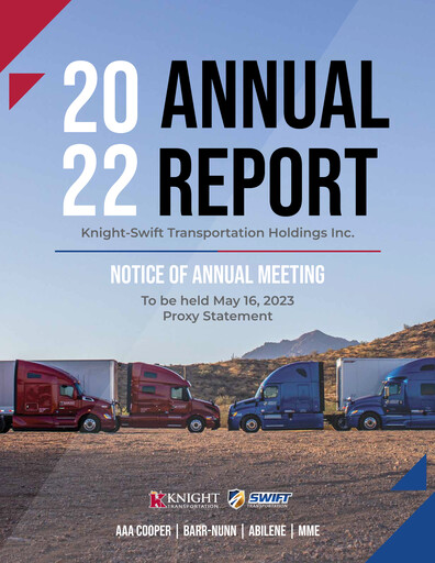 Thumbnail Knight-Swift Transportation
 Annual Report 2022