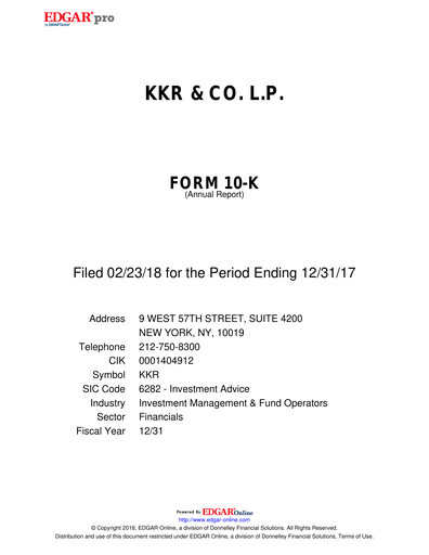 Thumbnail KKR & Co. Annual Report 2017