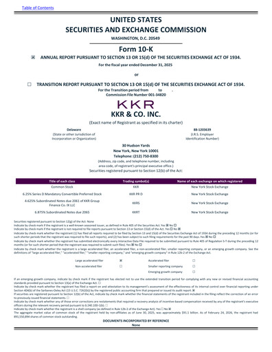 Thumbnail KKR & Co. Annual Report 2025