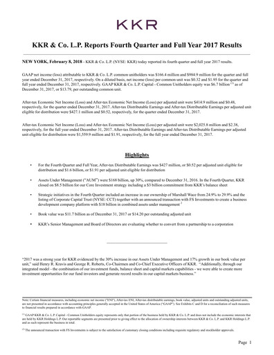 Thumbnail KKR & Co. Quarterly Report 2017-q4