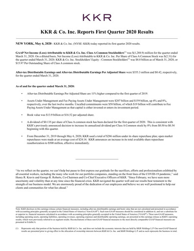 Thumbnail KKR & Co. Quarterly Report 2020-q1