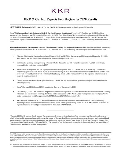 Thumbnail KKR & Co. Quarterly Report 2020-q4