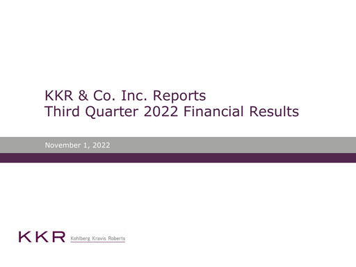 Thumbnail KKR & Co. Quarterly Report 2022-q3