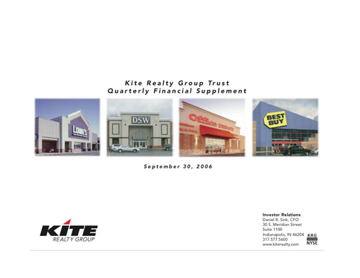 Thumbnail Kite Realty Quarterly Report 2006-q3