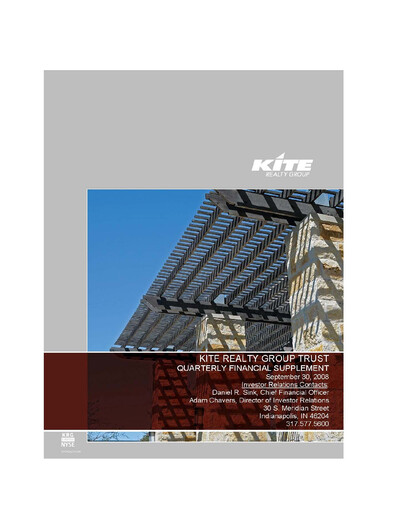 Thumbnail Kite Realty Quarterly Report 2008-q3