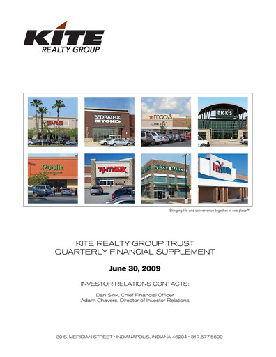 Thumbnail Kite Realty Quarterly Report 2009-q2