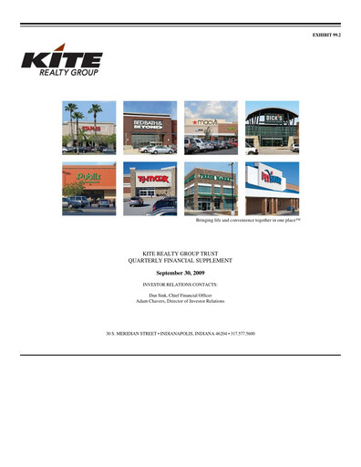 Thumbnail Kite Realty Quarterly Report 2009-q3