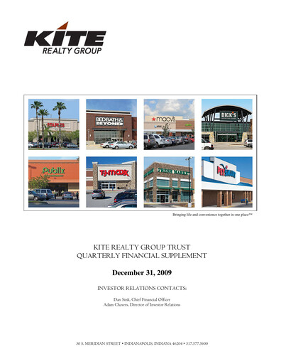 Thumbnail Kite Realty Quarterly Report 2009-q4