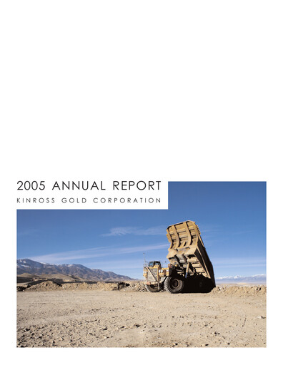 Thumbnail Kinross Gold
 Annual Report 2005