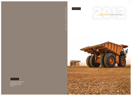 Thumbnail Kinross Gold
 Annual Report 2012