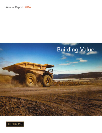 Thumbnail Kinross Gold
 Annual Report 2016