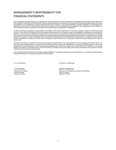 Thumbnail Kinross Gold
 Financial Statement 2025