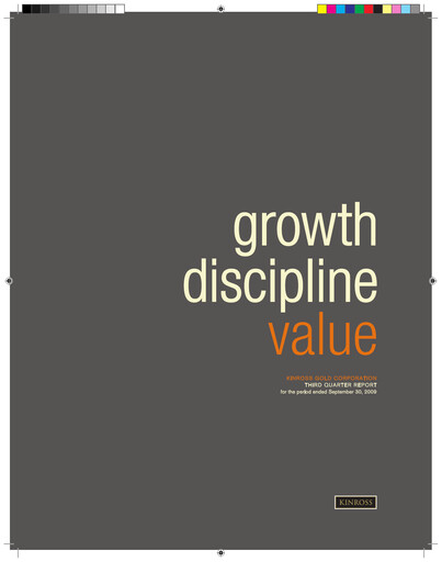 Thumbnail Kinross Gold
 Quarterly Report 2009-q3