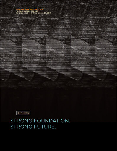 Thumbnail Kinross Gold
 Quarterly Report 2010-q3
