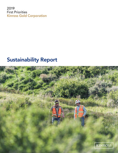 Thumbnail Kinross Gold
 Sustainability Report 2019