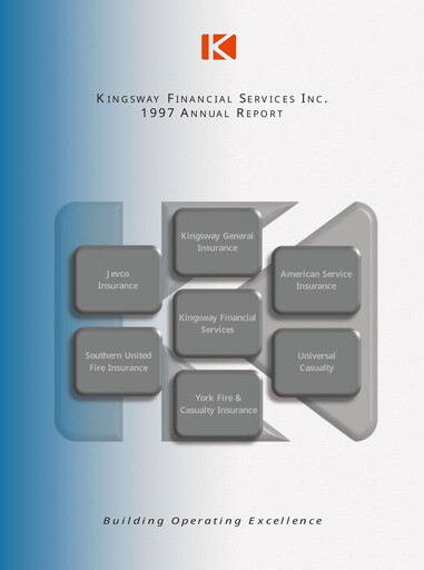Thumbnail Kingsway Financial Services Annual Report 1997