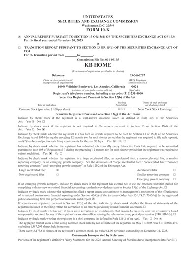 Thumbnail KB Home
 Annual Report 2025