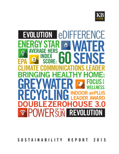 Thumbnail KB Home
 Sustainability Report 2015