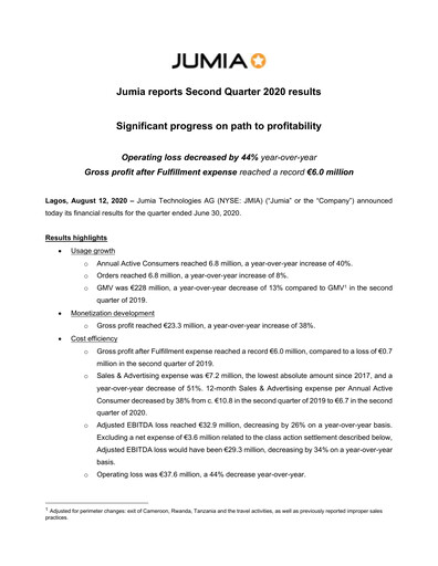 Thumbnail Jumia Quarterly Report 2020-q2