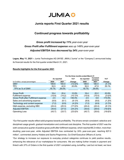 Thumbnail Jumia Quarterly Report 2021-q1