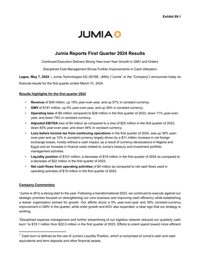 Thumbnail Jumia Quarterly Report 2024-q1