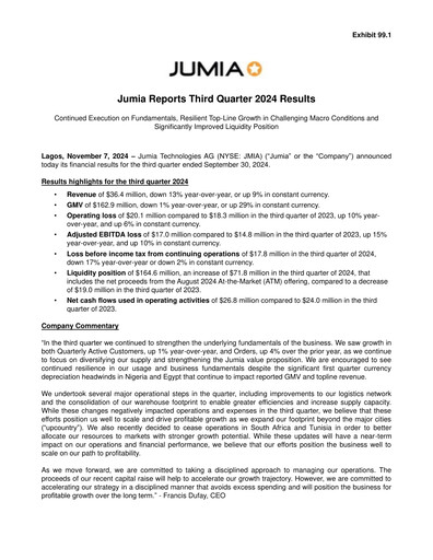 Thumbnail Jumia Quarterly Report 2024-q3