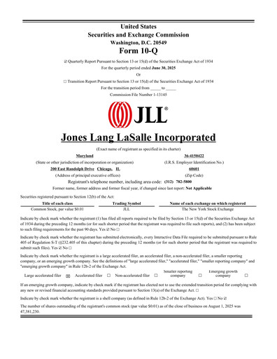 Thumbnail Jones Lang LaSalle Quarterly Report 2025-q2