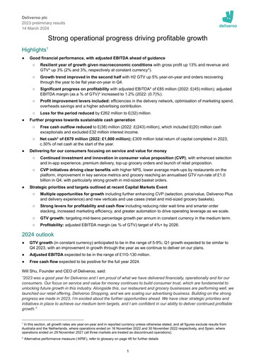 Thumbnail Deliveroo Financial Report 2023