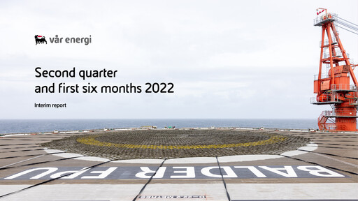 Thumbnail Vår Energi Quarterly Report 2022-q2