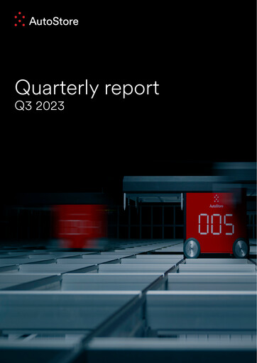 Thumbnail AutoStore Holdings Quarterly Report 2023-q3