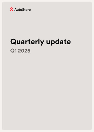 Thumbnail AutoStore Holdings Quarterly Report 2025-q1
