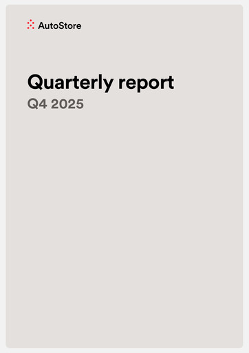 Thumbnail AutoStore Holdings Quarterly Report 2025-q4