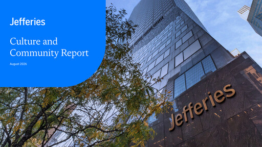 Thumbnail Jefferies Financial Group
 Sustainability Report 2025