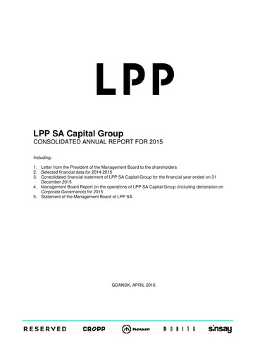 Vorschaubild LPP SA Jahresbericht 2015