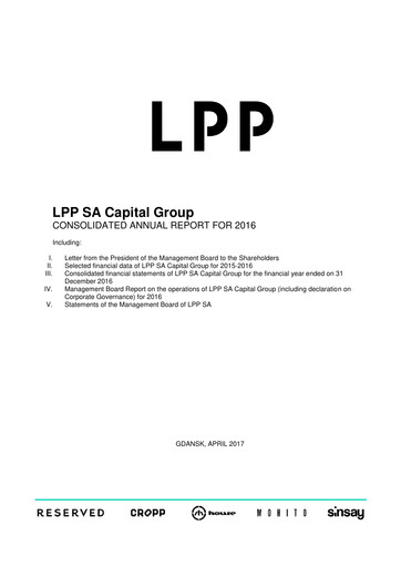 Vorschaubild LPP SA Jahresbericht 2016