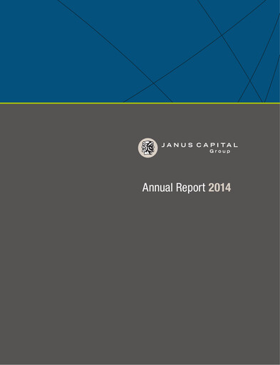 Thumbnail Janus Henderson
 Annual Report 2014