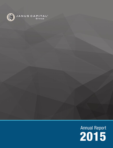 Thumbnail Janus Henderson
 Annual Report 2015