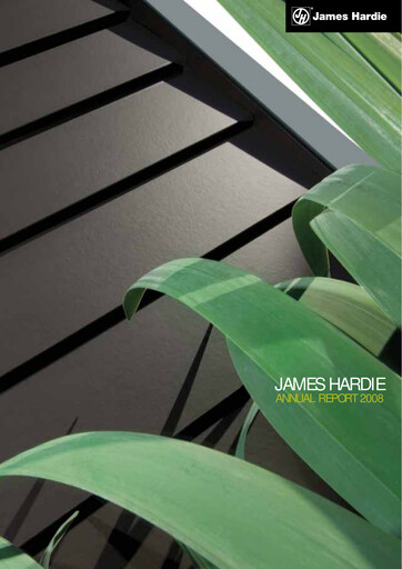 Thumbnail James Hardie Industries
 Annual Report 2008