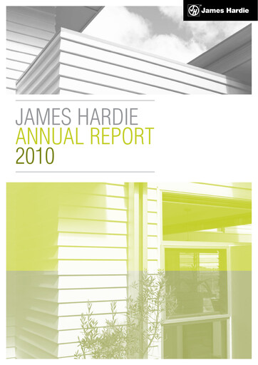 Thumbnail James Hardie Industries
 Annual Report 2010
