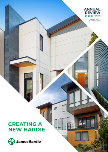 Thumbnail James Hardie Industries
 Annual Report fy2020