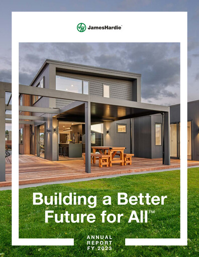 Thumbnail James Hardie Industries
 Annual Report fy2023