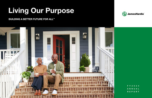 Thumbnail James Hardie Industries
 Annual Report fy2024