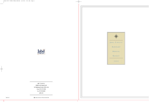 Thumbnail Jabil Annual Report 2002