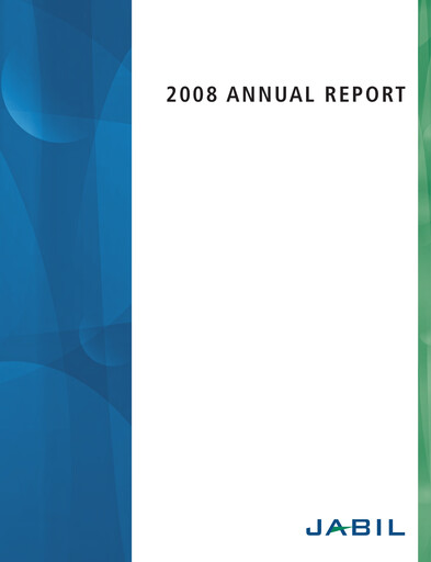 Thumbnail Jabil Annual Report 2008