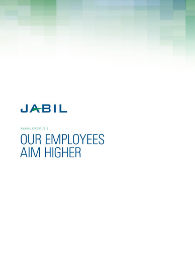 Thumbnail Jabil Annual Report 2013