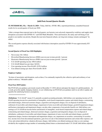 Vorschaubild Jabil Quartalsbericht 2020-q2