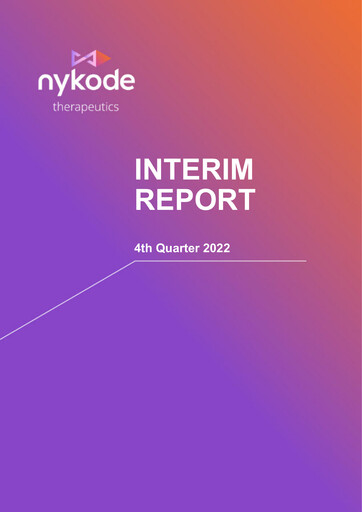 Thumbnail Nykode Therapeutics Quarterly Report 2022-q4