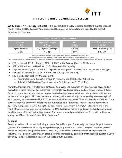 Thumbnail ITT Quarterly Report 2020-q3