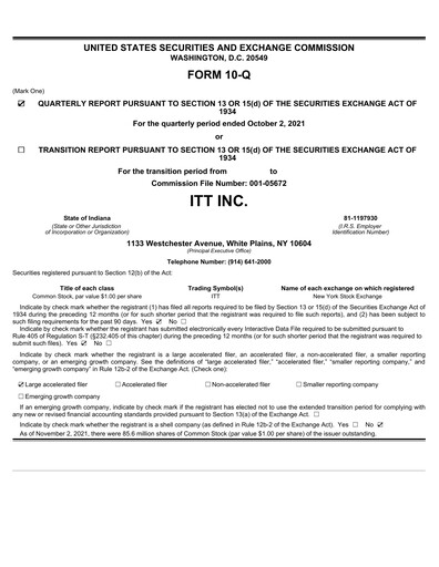 Miniature ITT Rapport trimestriel 2021-q3
