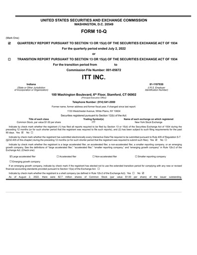 Miniature ITT Rapport trimestriel 2022-q2